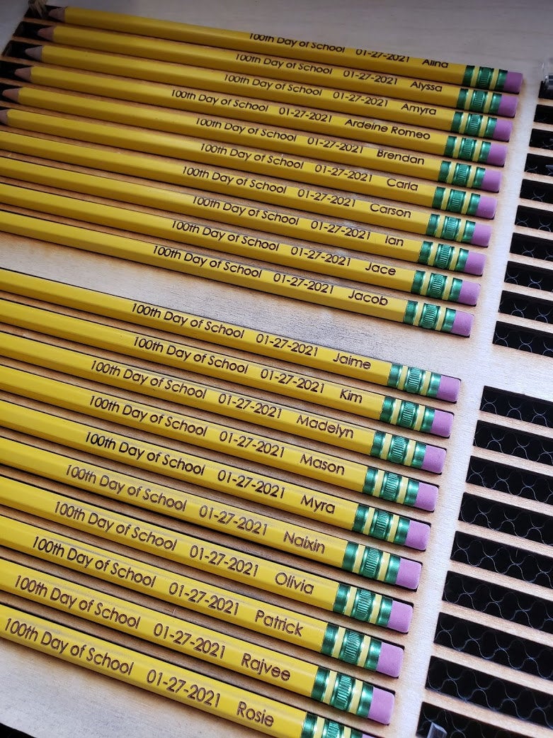 Back to School Student Gift Teacher Gift Personalized Pencils Engraved