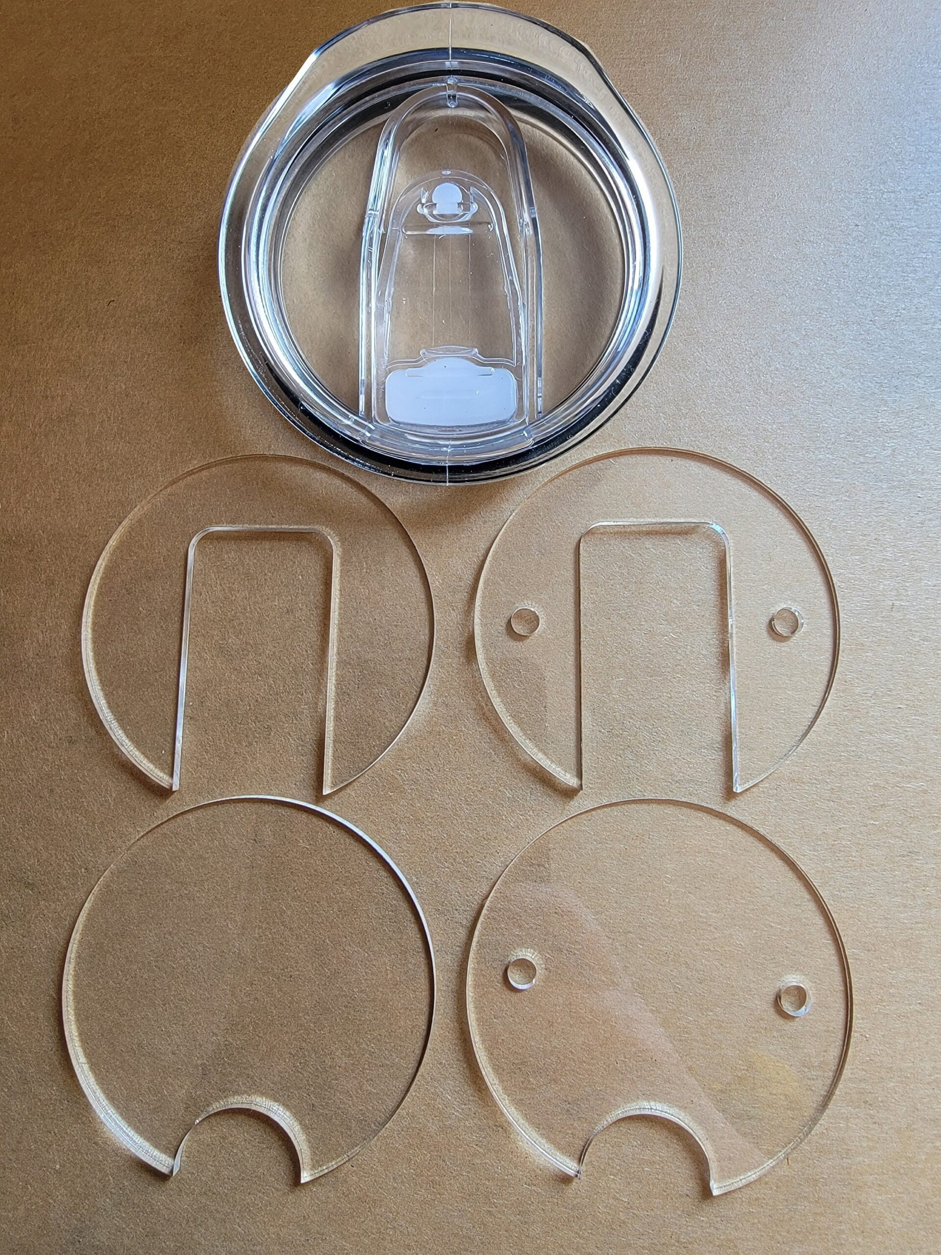 Straight / Skinny Wholesale Acrylic Tumbler Topper