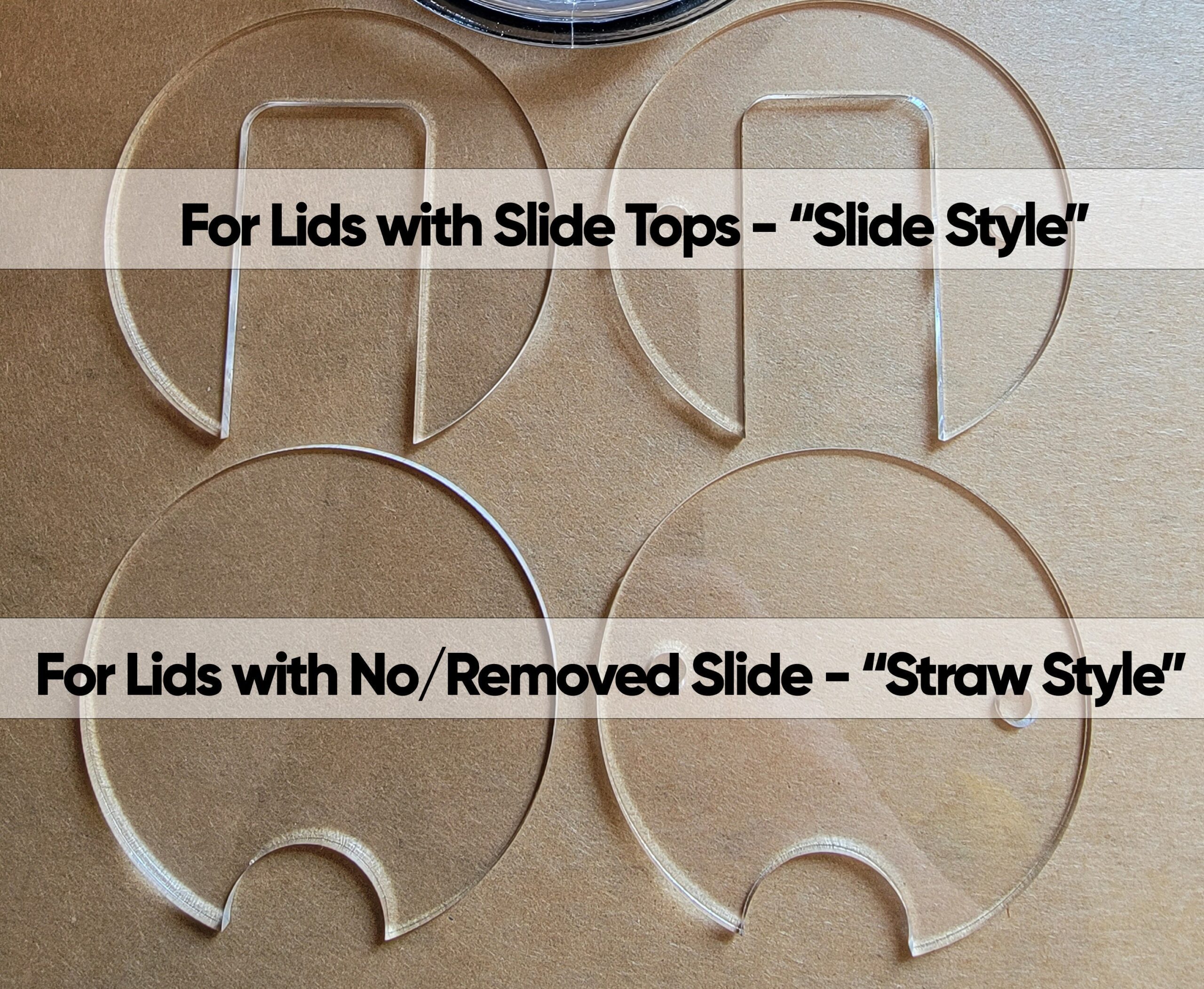 Straight / Skinny Wholesale Acrylic Tumbler Topper - Image 3
