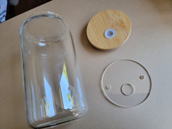 Glass Can Wholesale Acrylic Tumbler Topper, Bamboo Tumbler Topper Acrylic Blank, 3D Tumbler Top, Tumbler Topper Mold, Straw Topper Mold