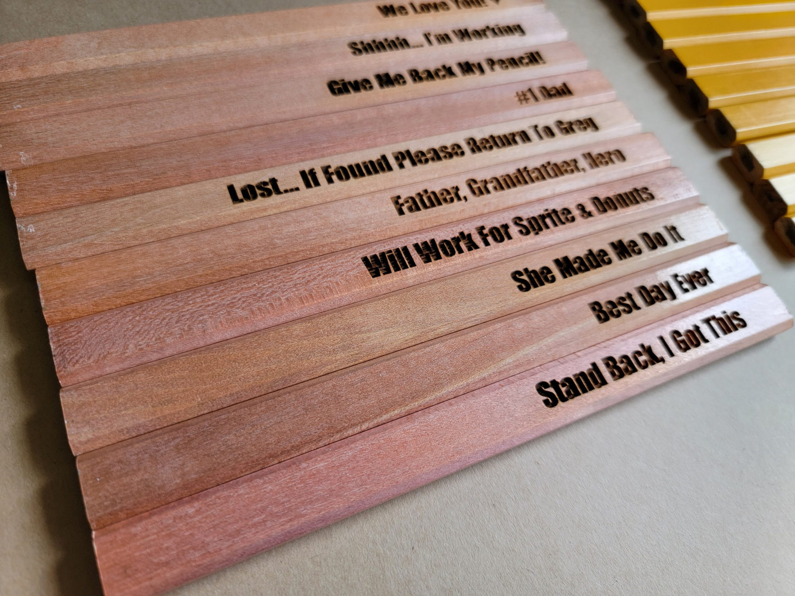 Personalized Engraved Carpenter Pencil, Custom Construction Pencils, Graphite Pencils, Dad Present, Father Gift, Husband Personalized Pencil - Image 7