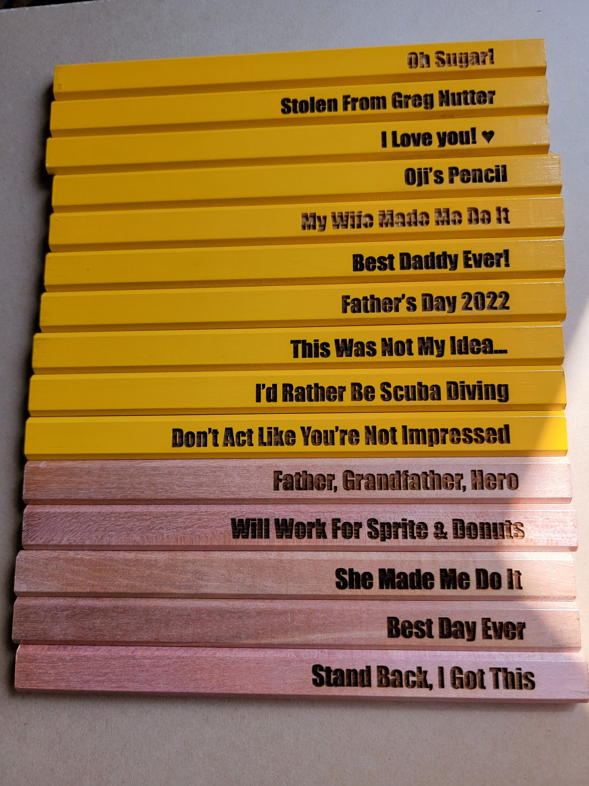 Personalized Engraved Carpenter Pencil, Custom Construction Pencils, Graphite Pencils, Dad Present, Father Gift, Husband Personalized Pencil - Image 4