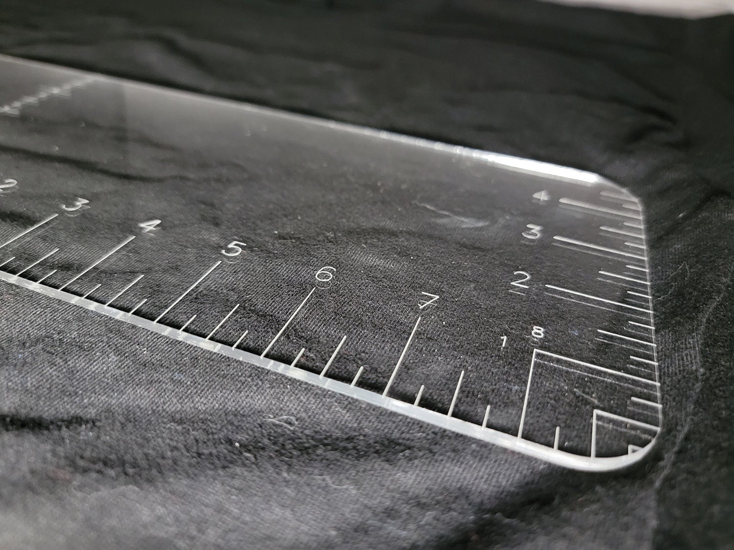 Acrylic Clear Ruler, 18" Centering Tool, Decal Guide, Quilting Ruler, Sublimation Ruler, Vinyl TShirt Alignment, Crafter Tool, Center Ruler - Image 3