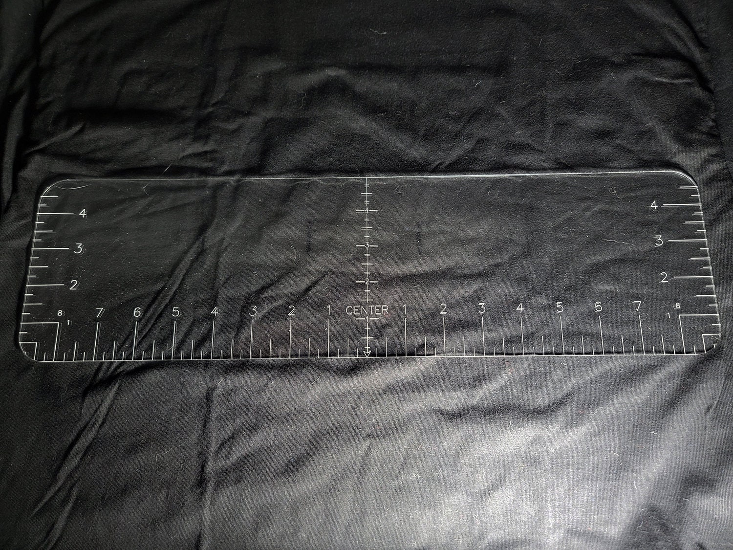Acrylic Clear Ruler, 18" Centering Tool, Decal Guide, Quilting Ruler, Sublimation Ruler, Vinyl TShirt Alignment, Crafter Tool, Center Ruler - Image 2