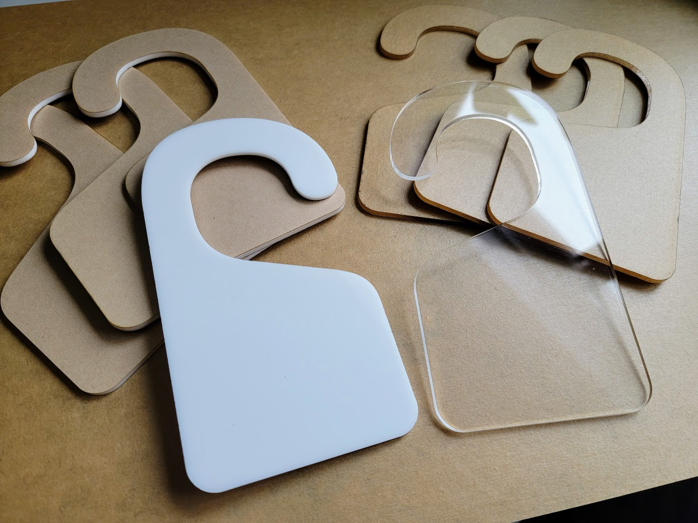 Wholesale Blank Acrylic Hangers, Plain Acrylic Clothes Divider, Dry Erase Kid Closet Organizers, Custom Children Hanger Blank, Make Your Own - Image 2
