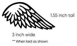 Wholesale Acrylic Wings, Acrylic Angel Wing Blank, Rose Gold Wings, Hanging Crafter DIY, Christmas Ornament, Mirror Acrylic Memorial Angel - Image 7