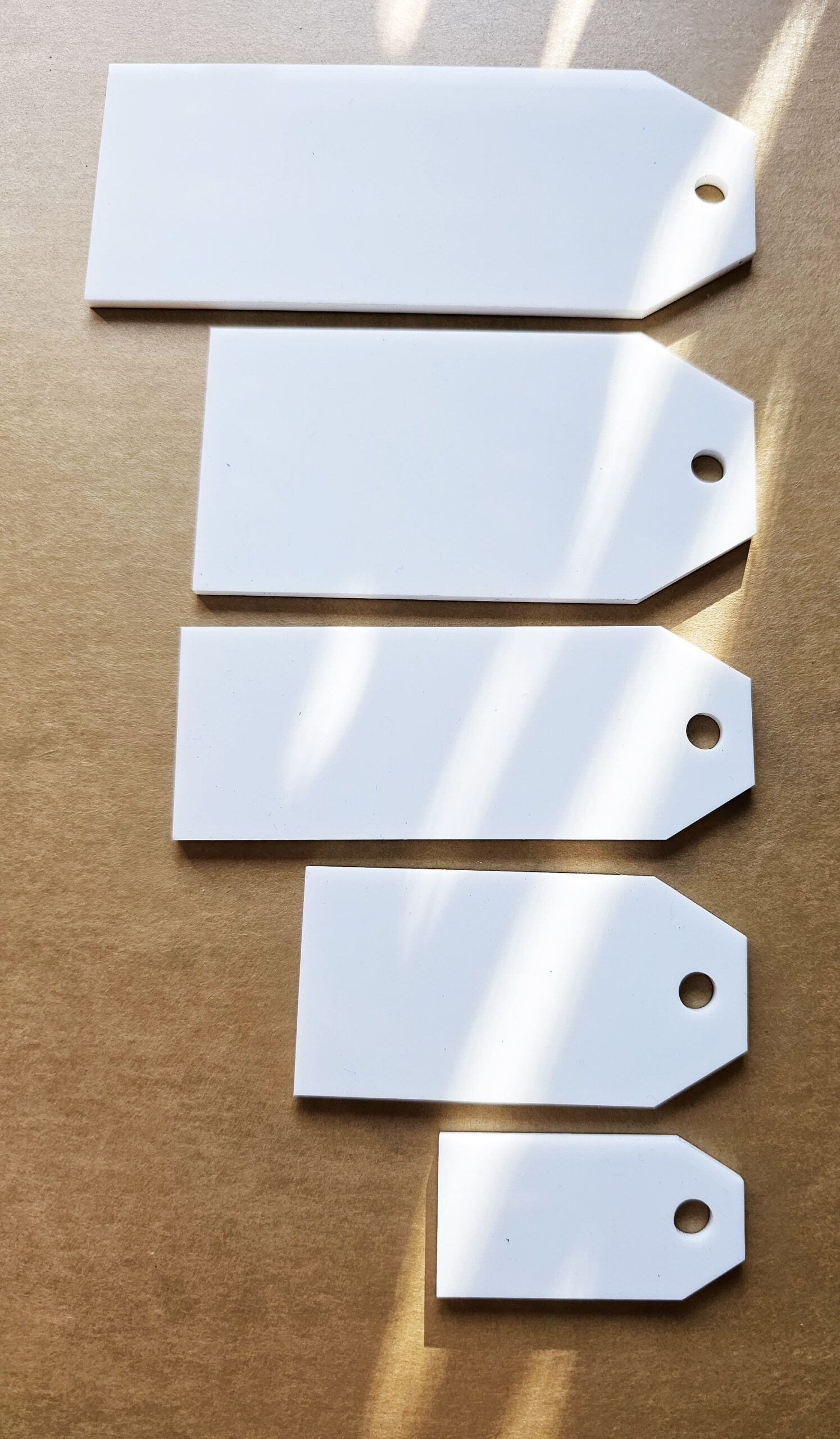 Wholesale Name Tag Present Blank, Christmas Acrylic Name Tag, Holiday Sublimation Blank, Xmas Gifter Plate, Craft DIY, Bulk Business Supply - Image 6