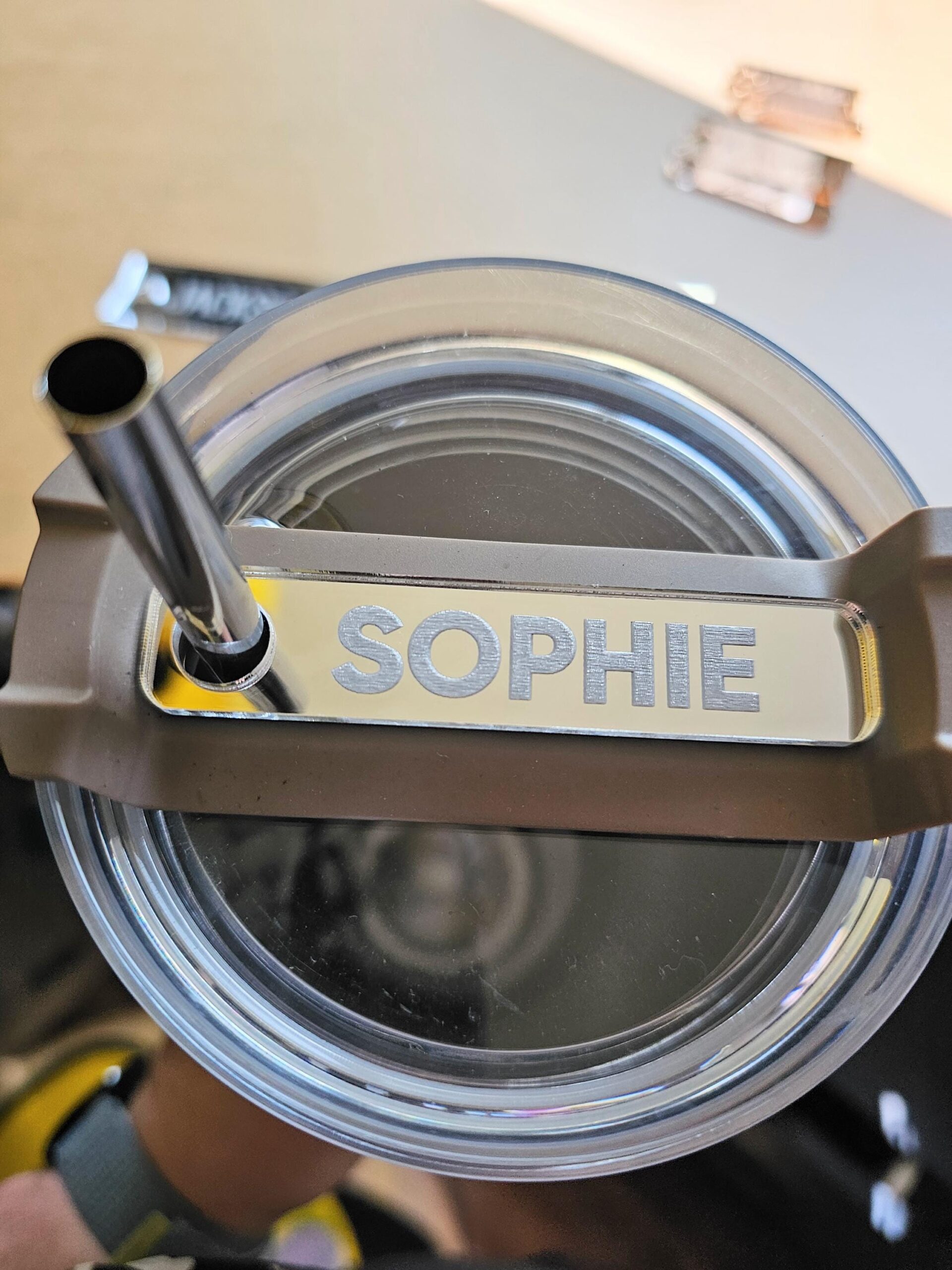 Personalize Stanley Name Plate, Custom Mirror Acrylic Tumbler Topper, Cup Name Tag, Personalised Quencher Accessories, 14/20/30/40oz Lid Top - Image 5